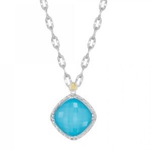 Tacori Necklace Turquoise Chalcedony Quartz